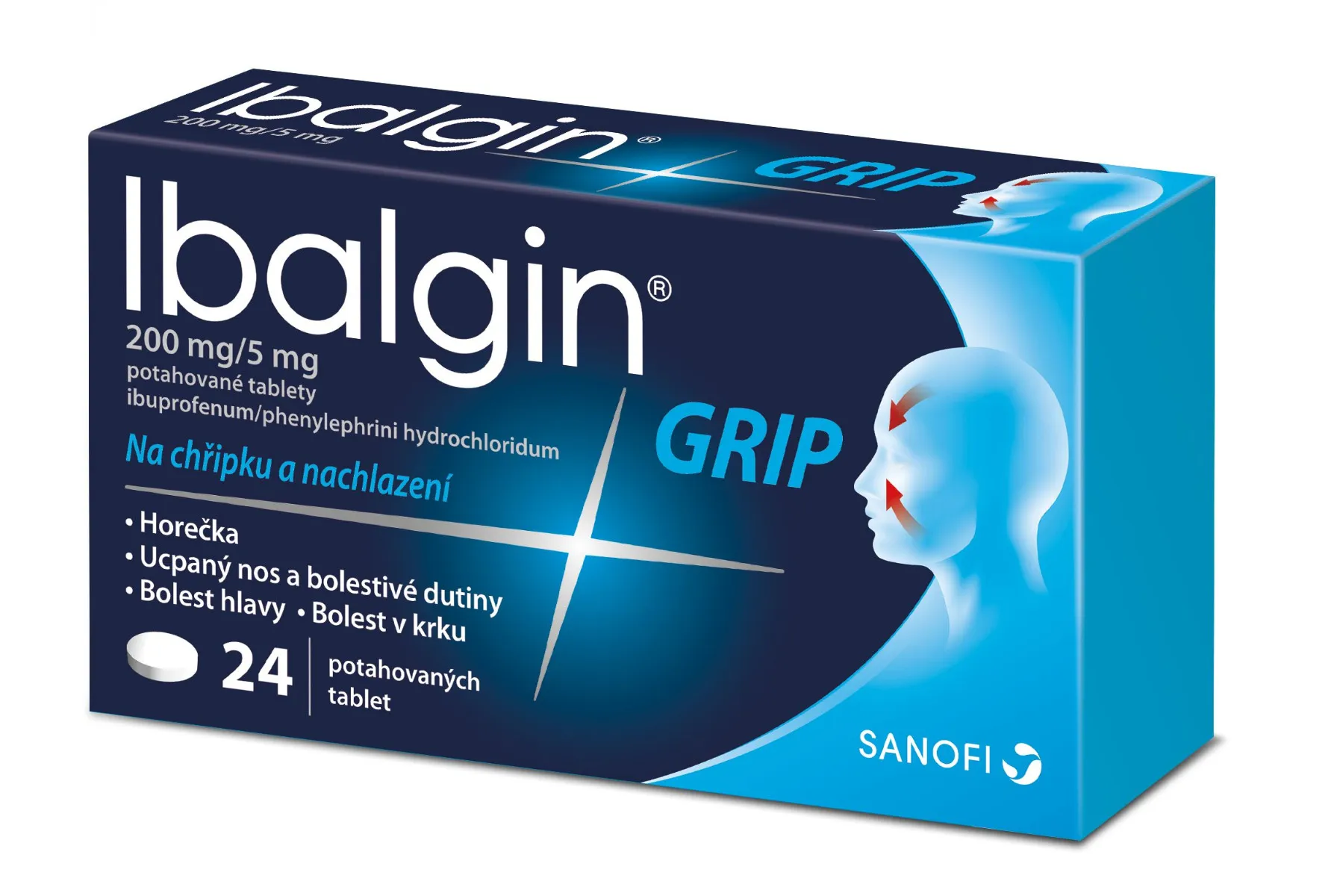 Ibalgin GRIP 200 mg/5 mg 24 tablet