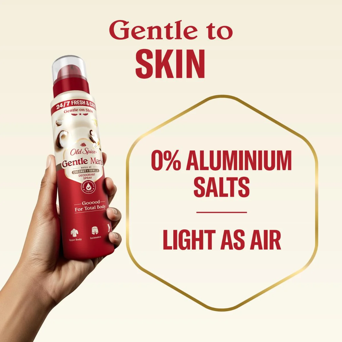 Old Spice Gentle Man's Kokos + Vanilka deodorant ve spreji 140 ml