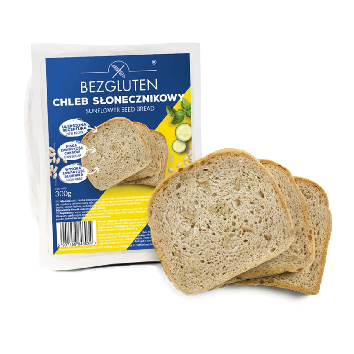 BEZGLUTEN Chléb slunečnicový bez lepku 300 g