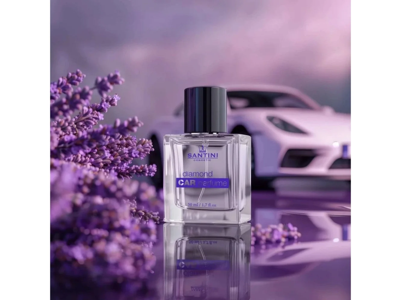Santini Vůně do auta - Diamond Lavender ANTISTRESS 