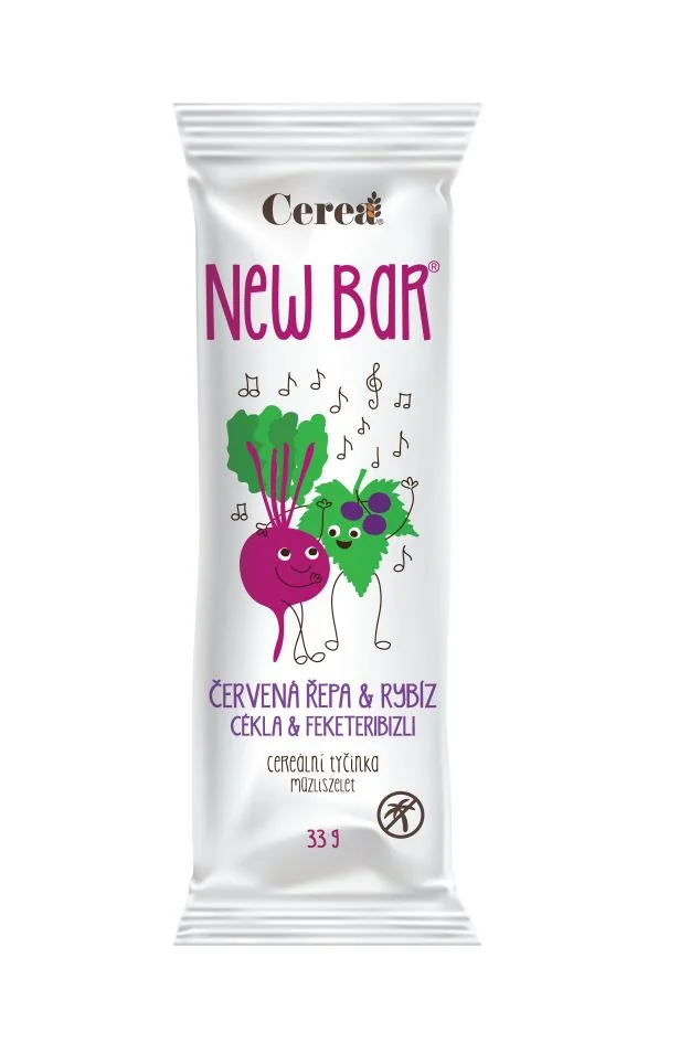 Cerea New Bar Červená řepa & rybíz cereální tyčinka 33 g