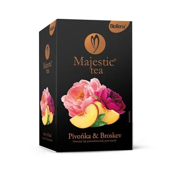 Biogena Majestic Tea Broskev & Pivoňka porcovaný čaj 20x2,5 g