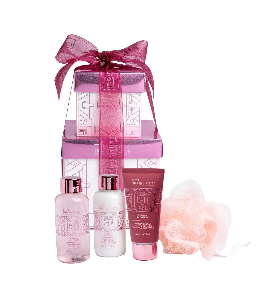 IDC Institute Scented Rose Champagne Koupelová sada 4 ks