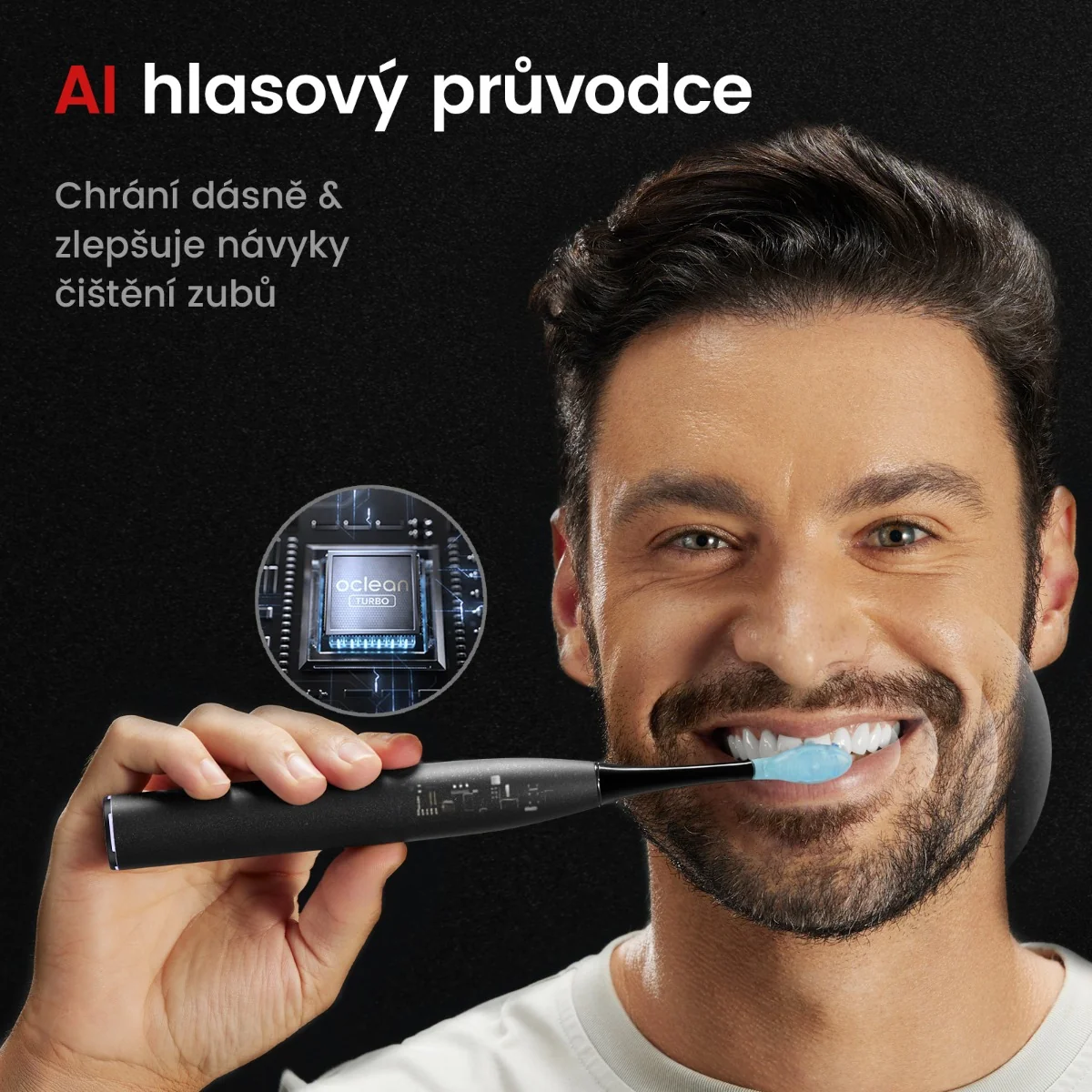 Oclean X Ultra S sonický kartáček černý