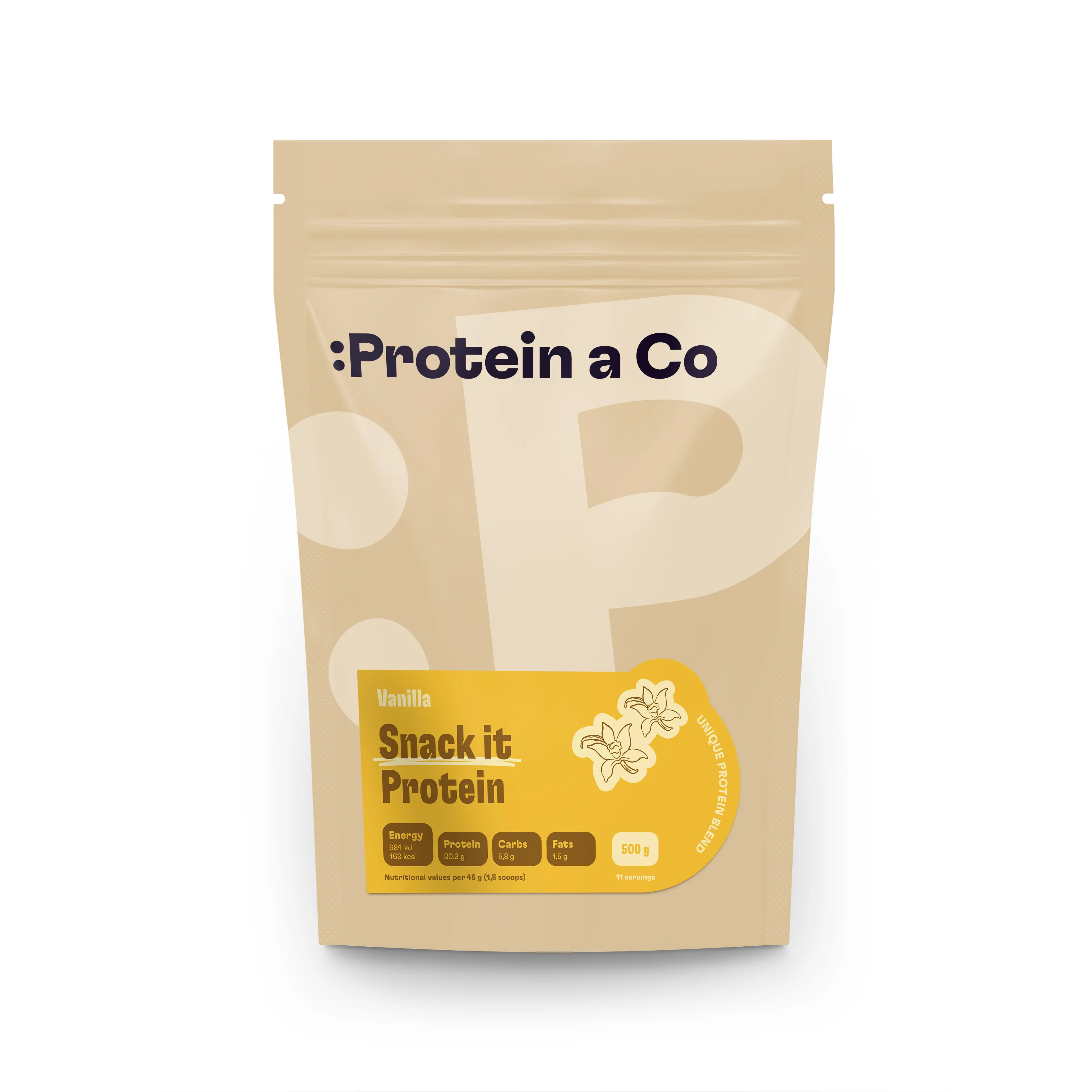 Protein a Co SNACK IT Protein 500 g Vanilla