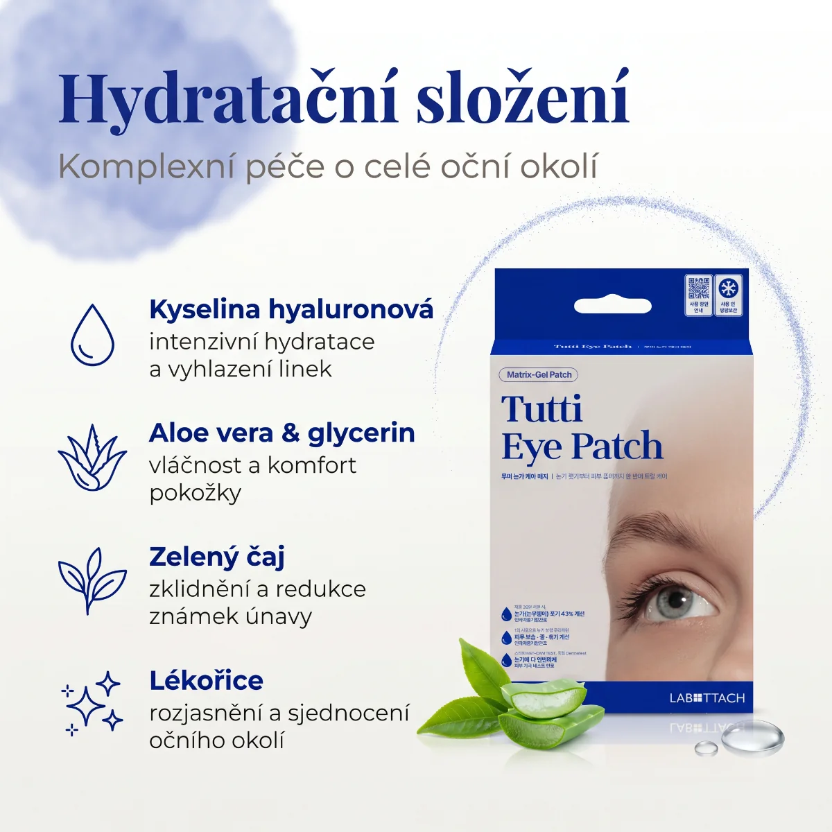 Wooshin Labottach Hydrogelové náplasti na unavené oči 9 ks