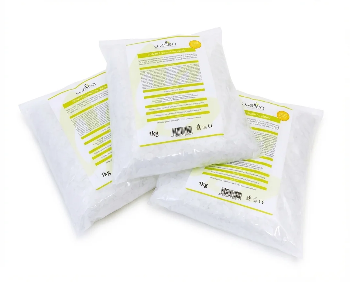Wellea Europe PHARMA parafín na zábaly, perličky 52°C 3kg