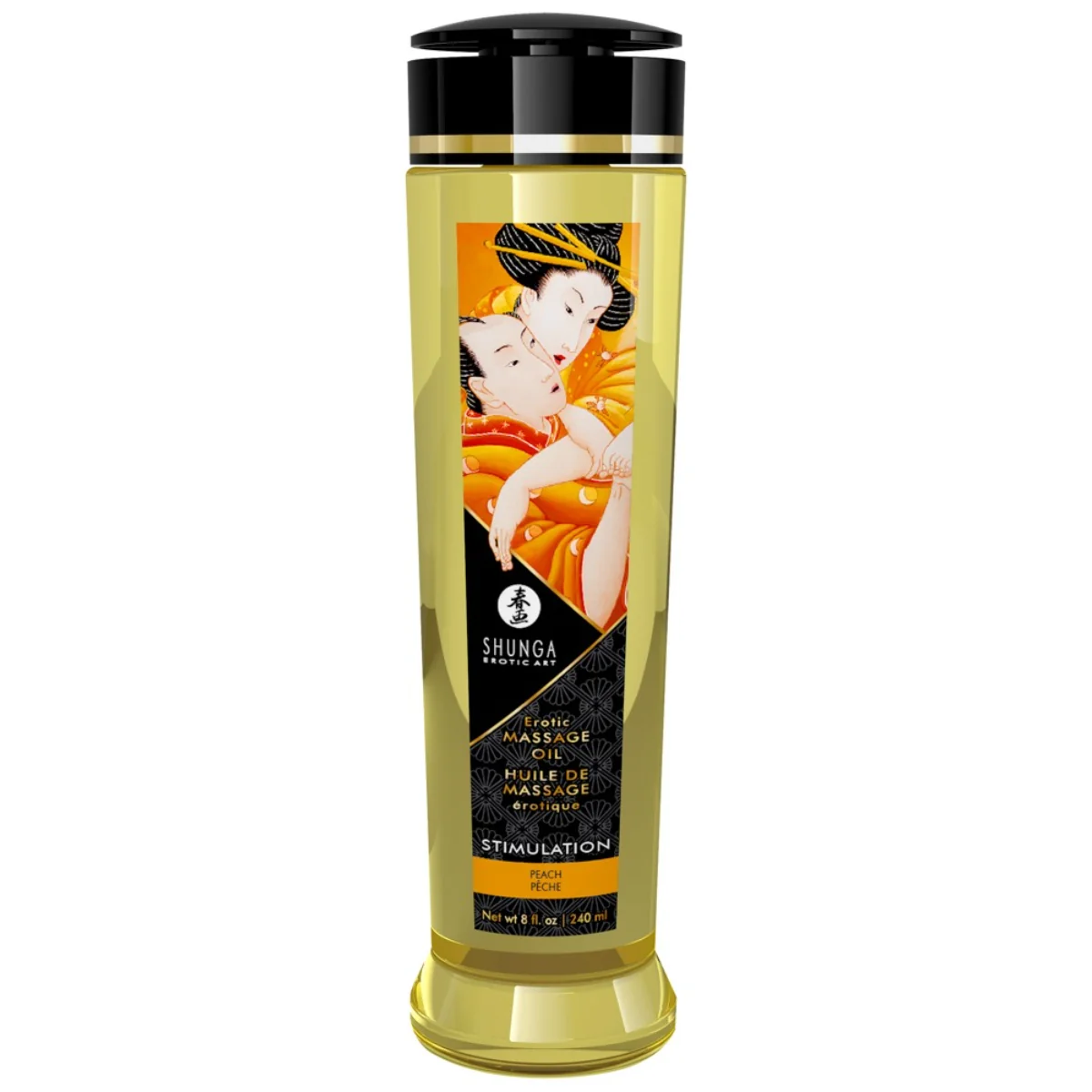 Shunga Stimulation masážní olej broskev (240 ml)