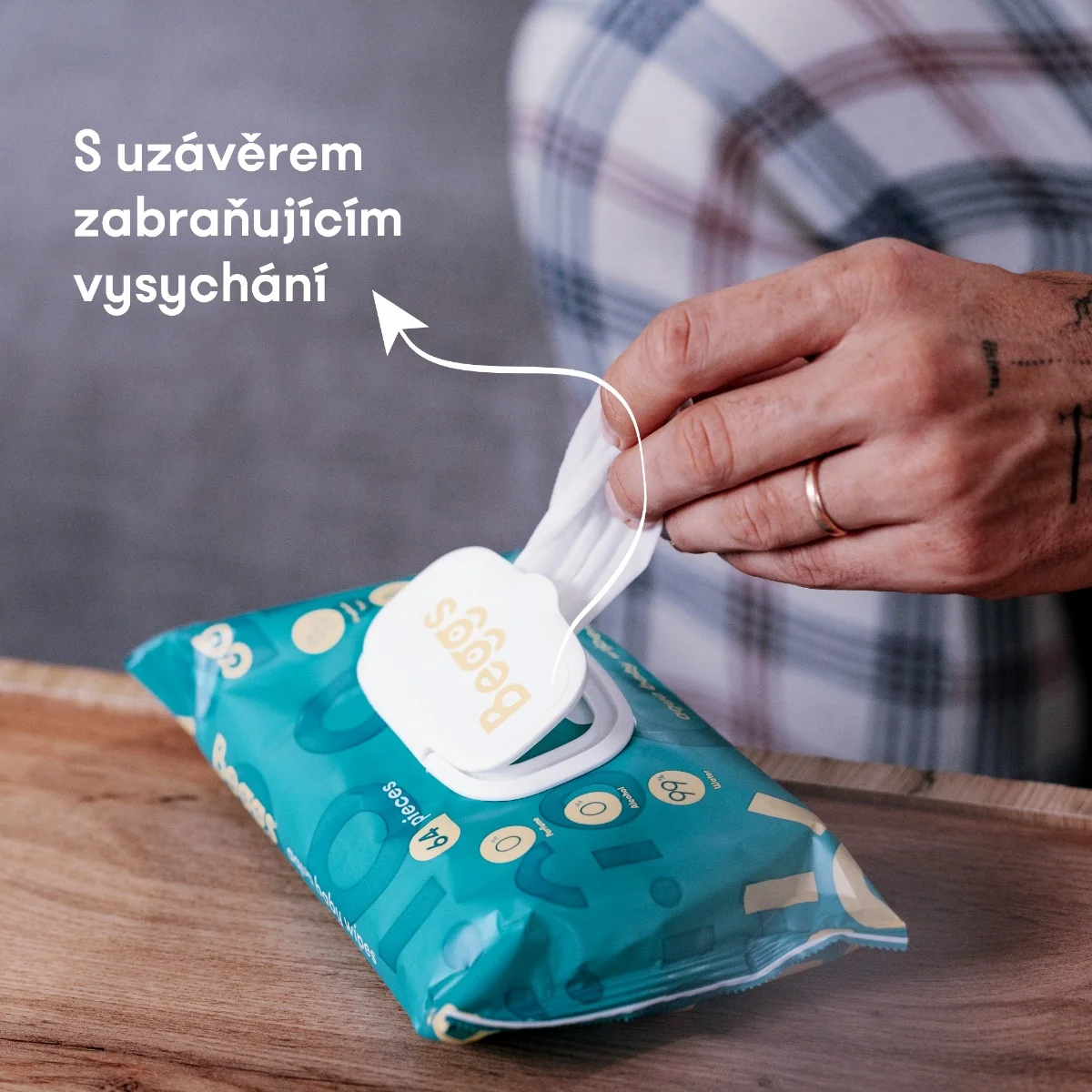 Beggs Vlhčené splachovatelné ubrousky 3x64 ks