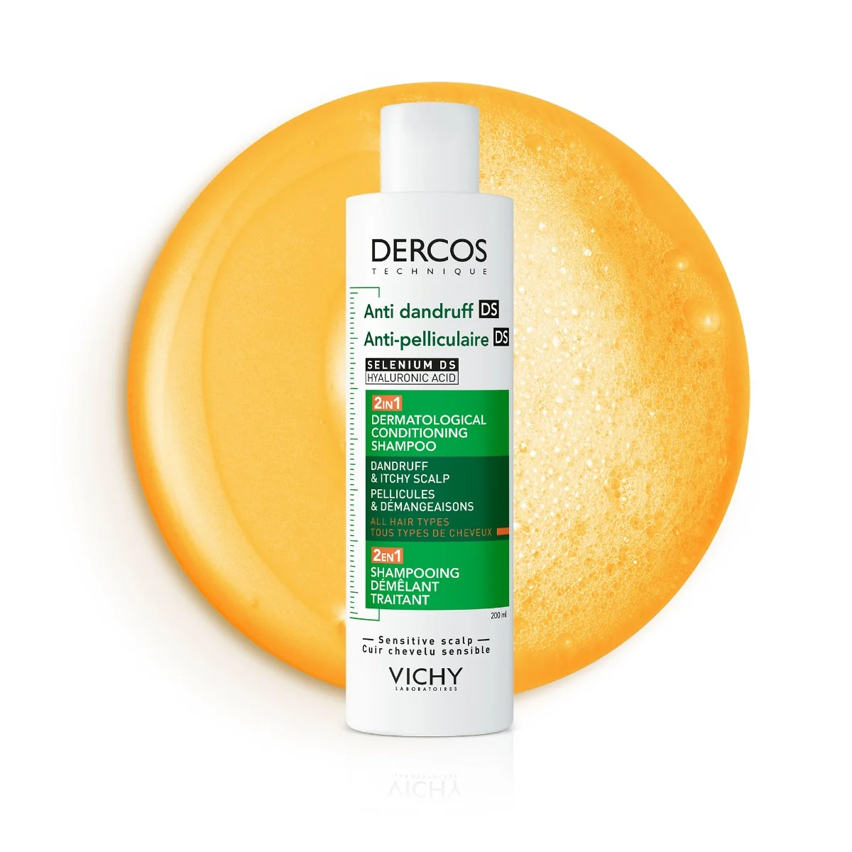 Vichy Dercos Šampon a kondicionér proti lupům 2v1 200 ml
