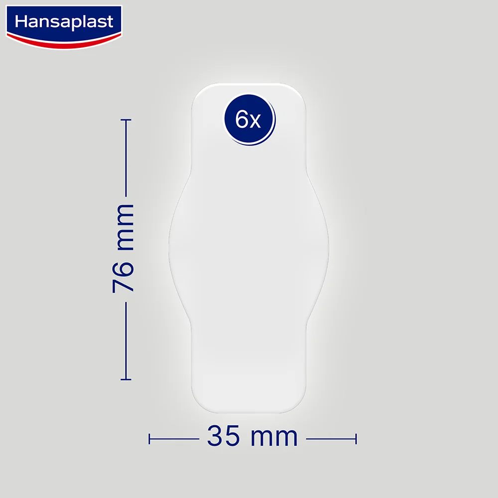 Hansaplast Second Skin náplasti hydrokoloidní 6 ks