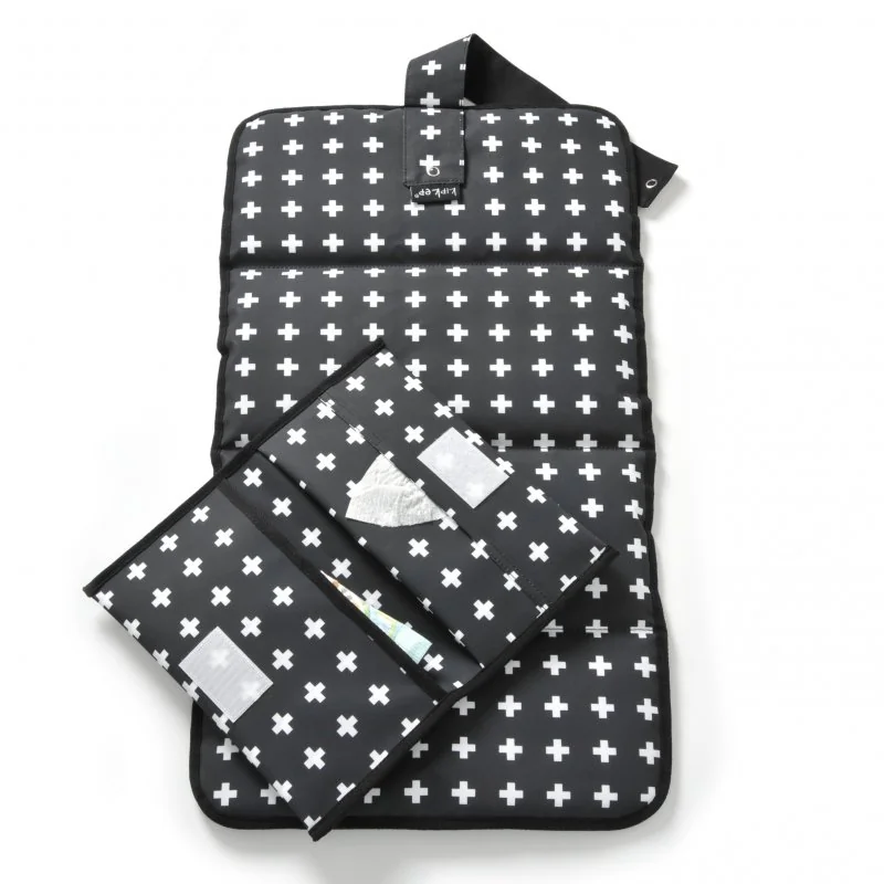 KipKep přebalovací set NAPPER COMBI-SET Crossy Black (bavlna)