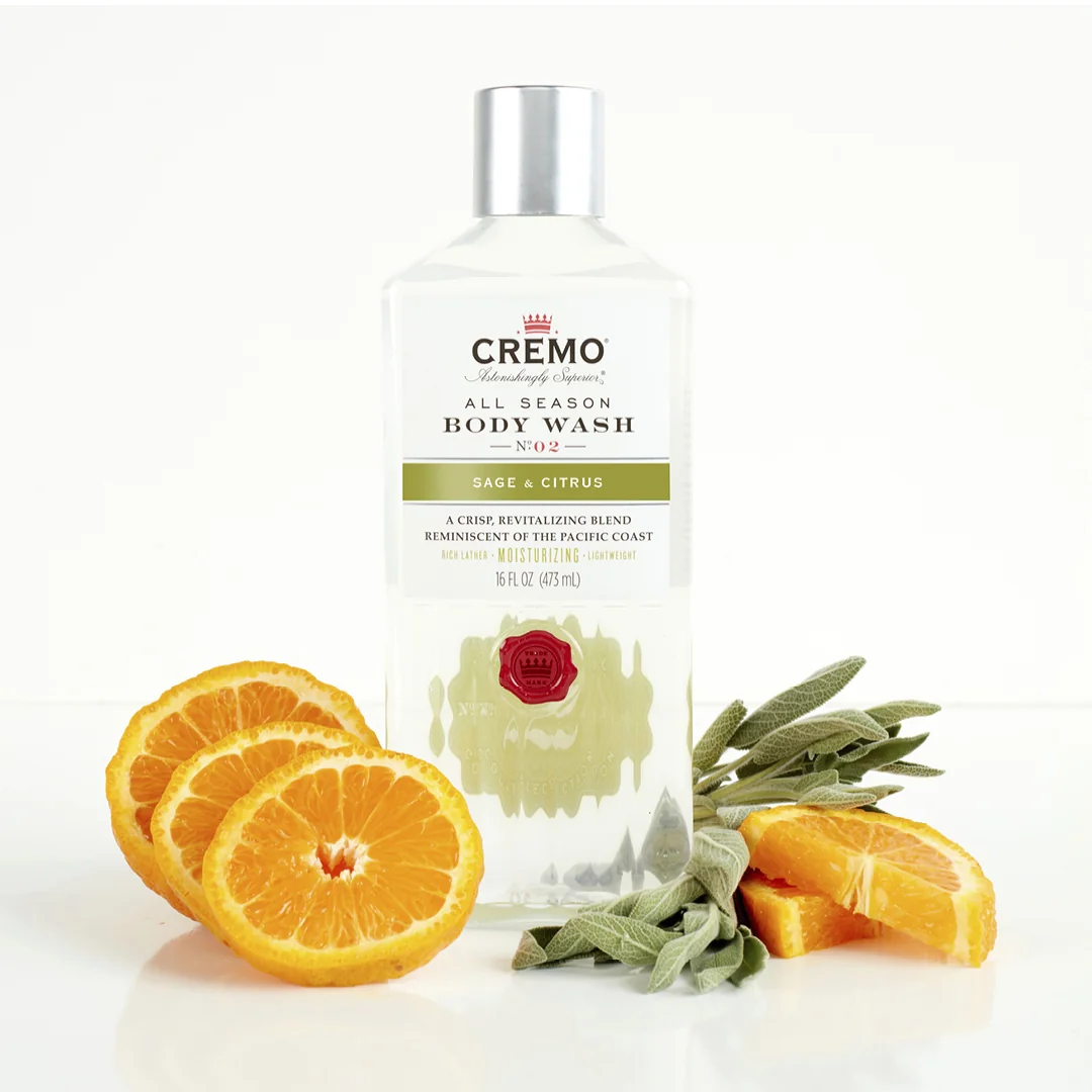 Cremo Sage & Citrus sprchový gel pro muže 473 ml