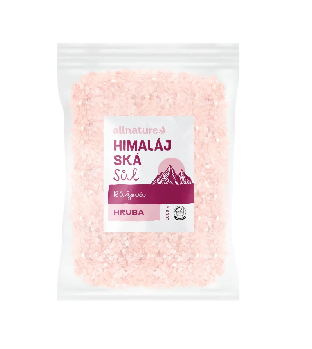 Allnature Himalájská sůl růžová hrubá 1000 g