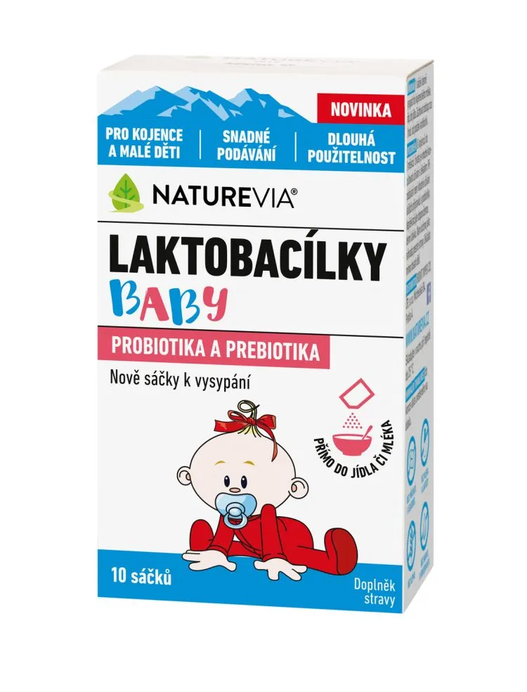 NatureVia Laktobacílky baby 10 sáčků