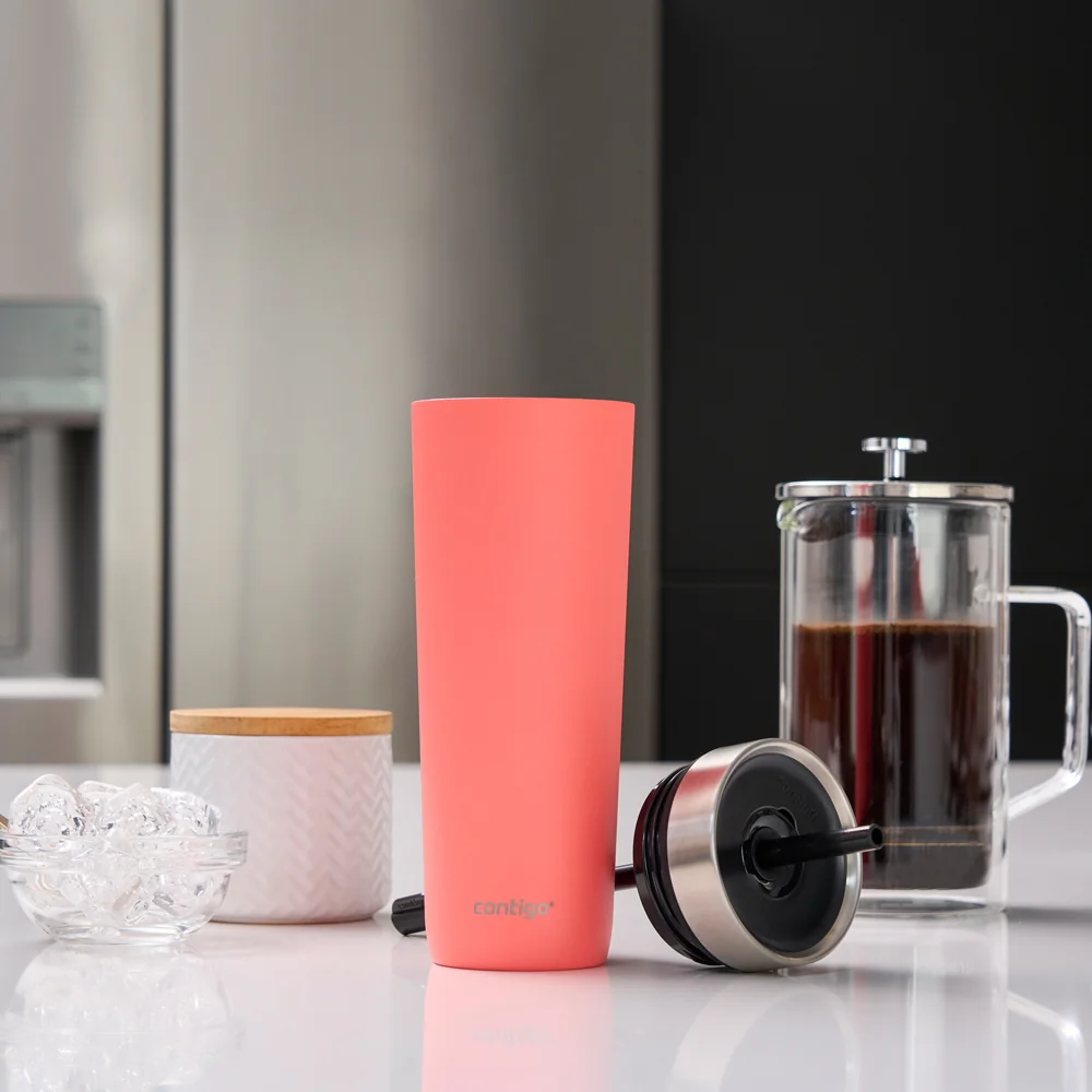 Contigo Láhev na pití Luxe Spillproof Tumb 720 ml korálová