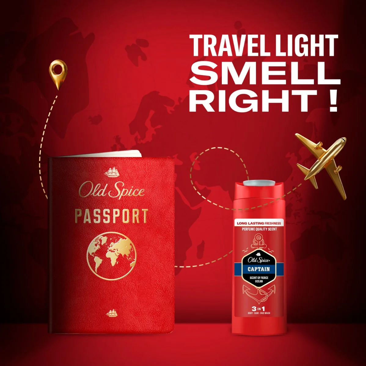 Old Spice Captain Pánský sprchový gel 3v1 90 ml