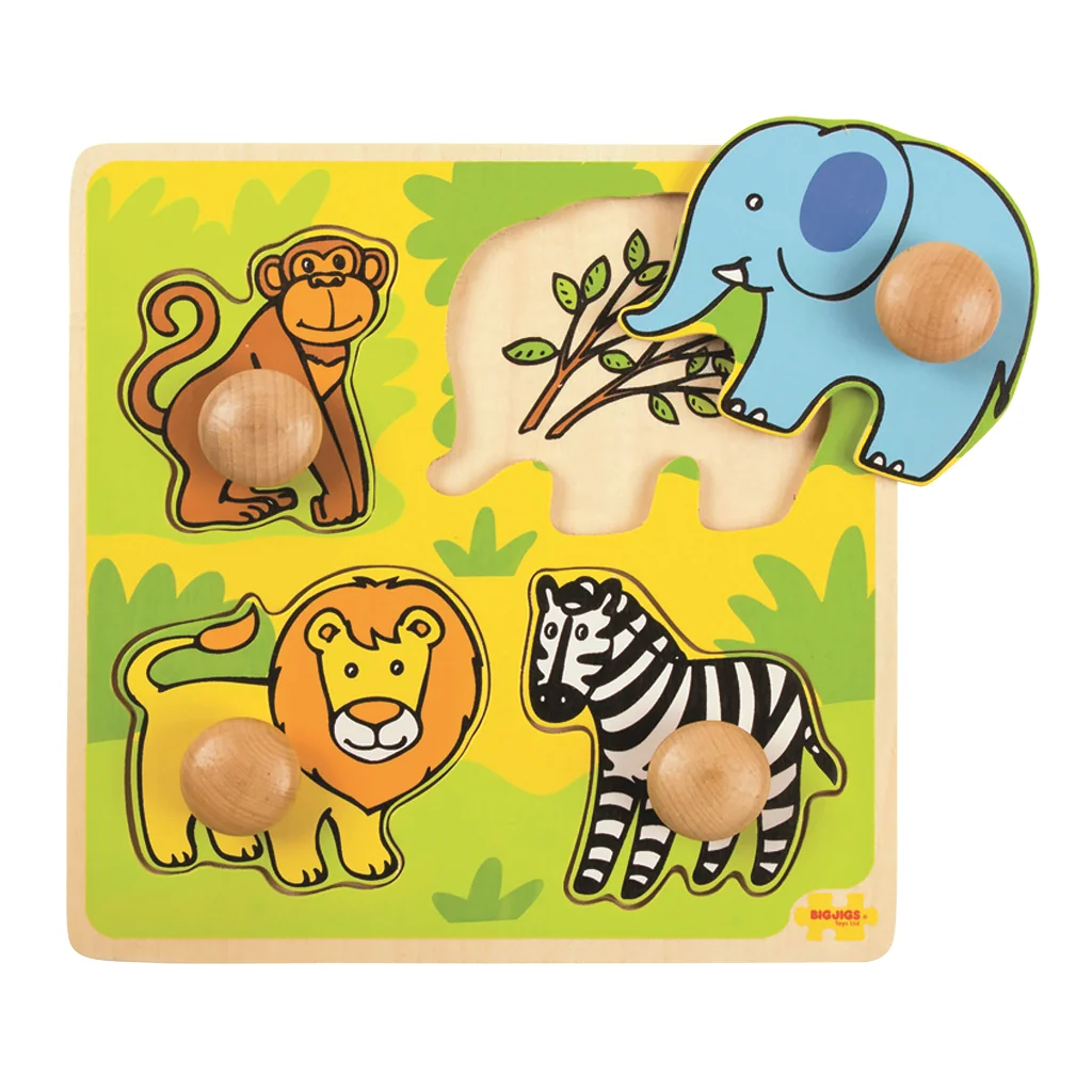 Bigjigs Toys Moje první vkládací puzzle safari