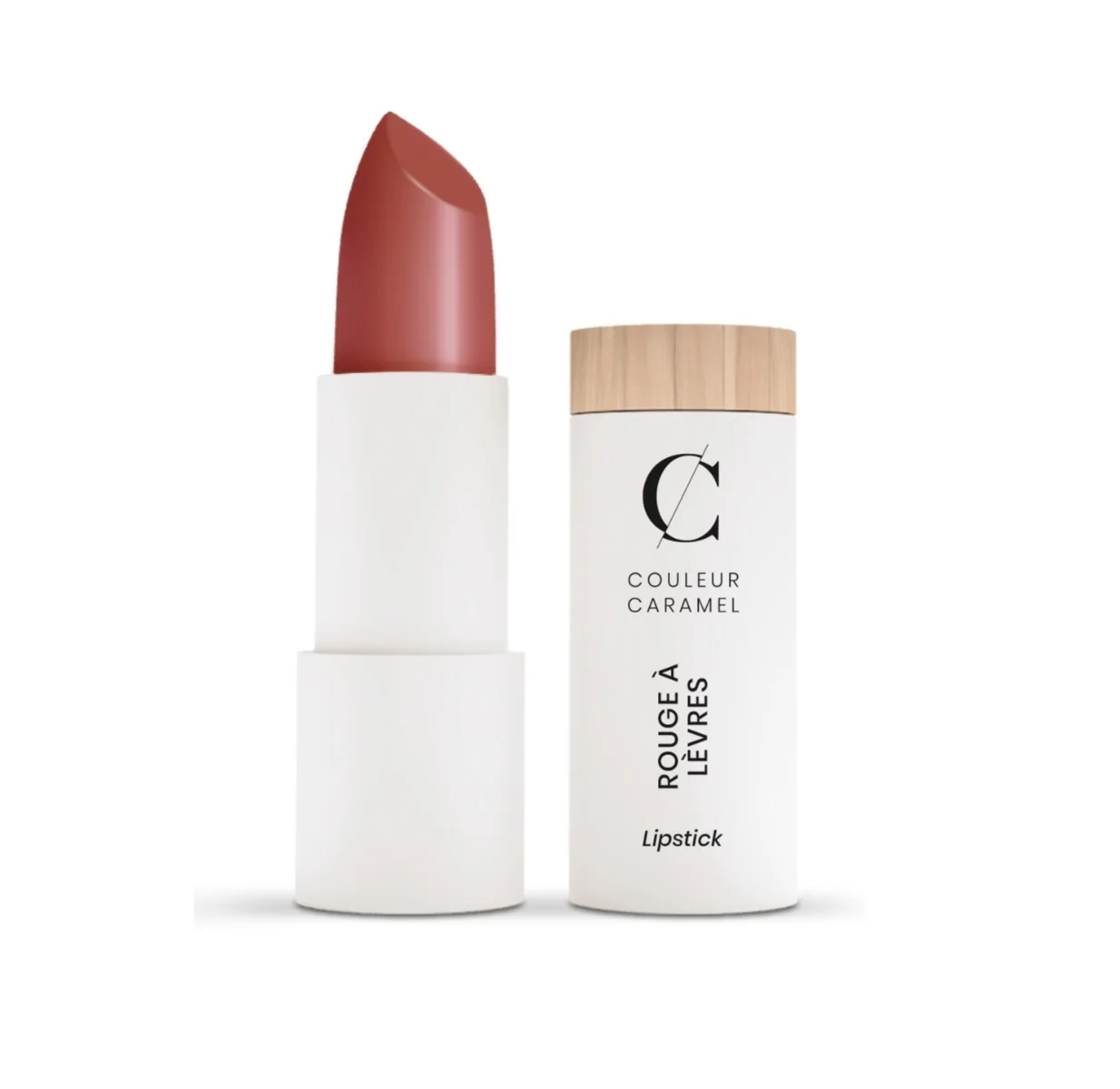 Couleur Caramel BIO 126 Rosy Beige matná rtěnka 3,5 g
