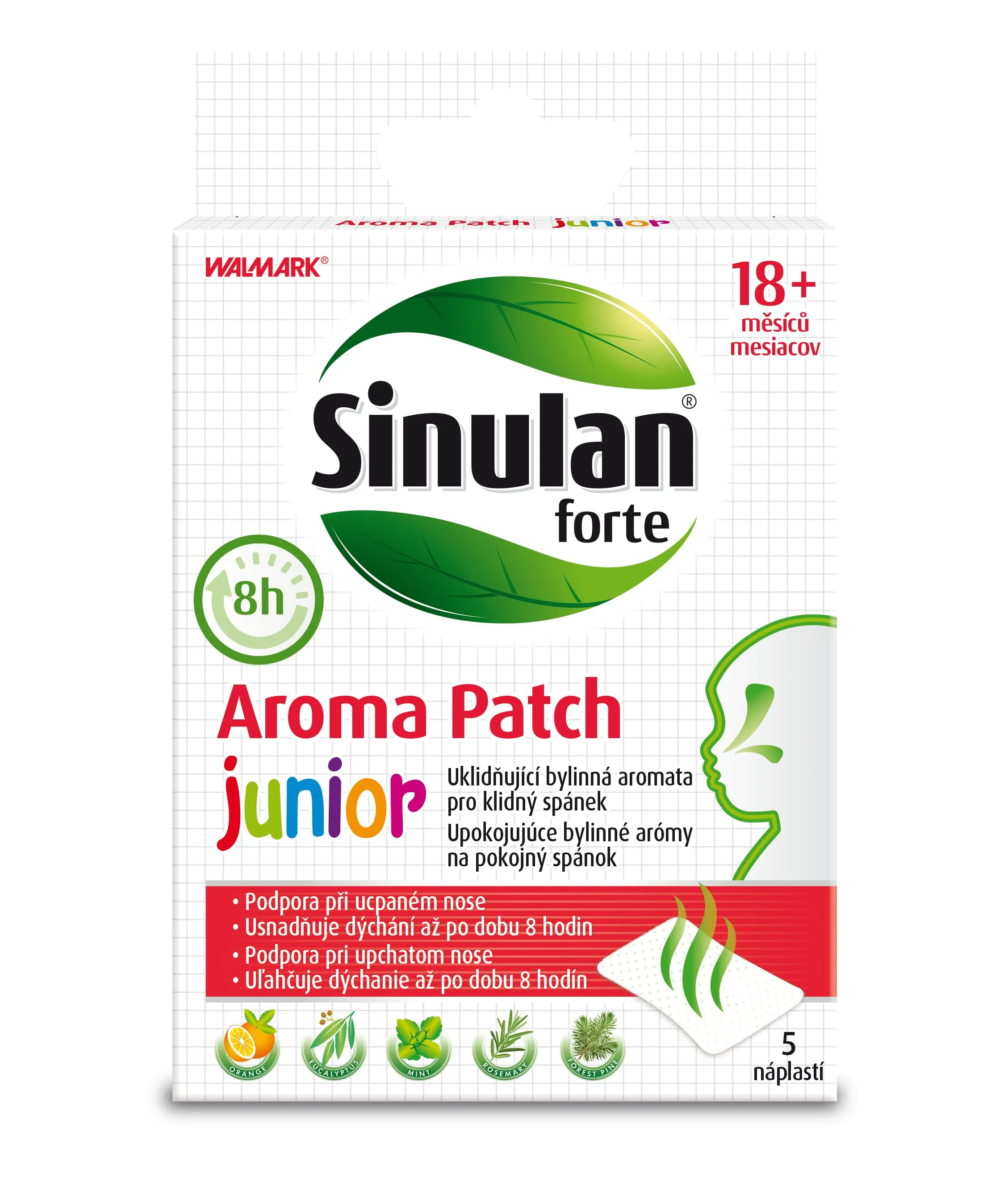 Walmark Sinulan forte Aroma Patch junior 5 náplastí