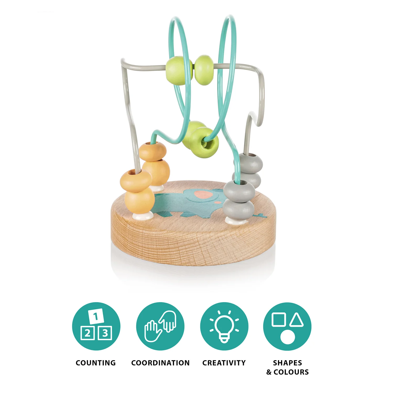 Zopa Dřevěná aktivity hračka, Elephant 2