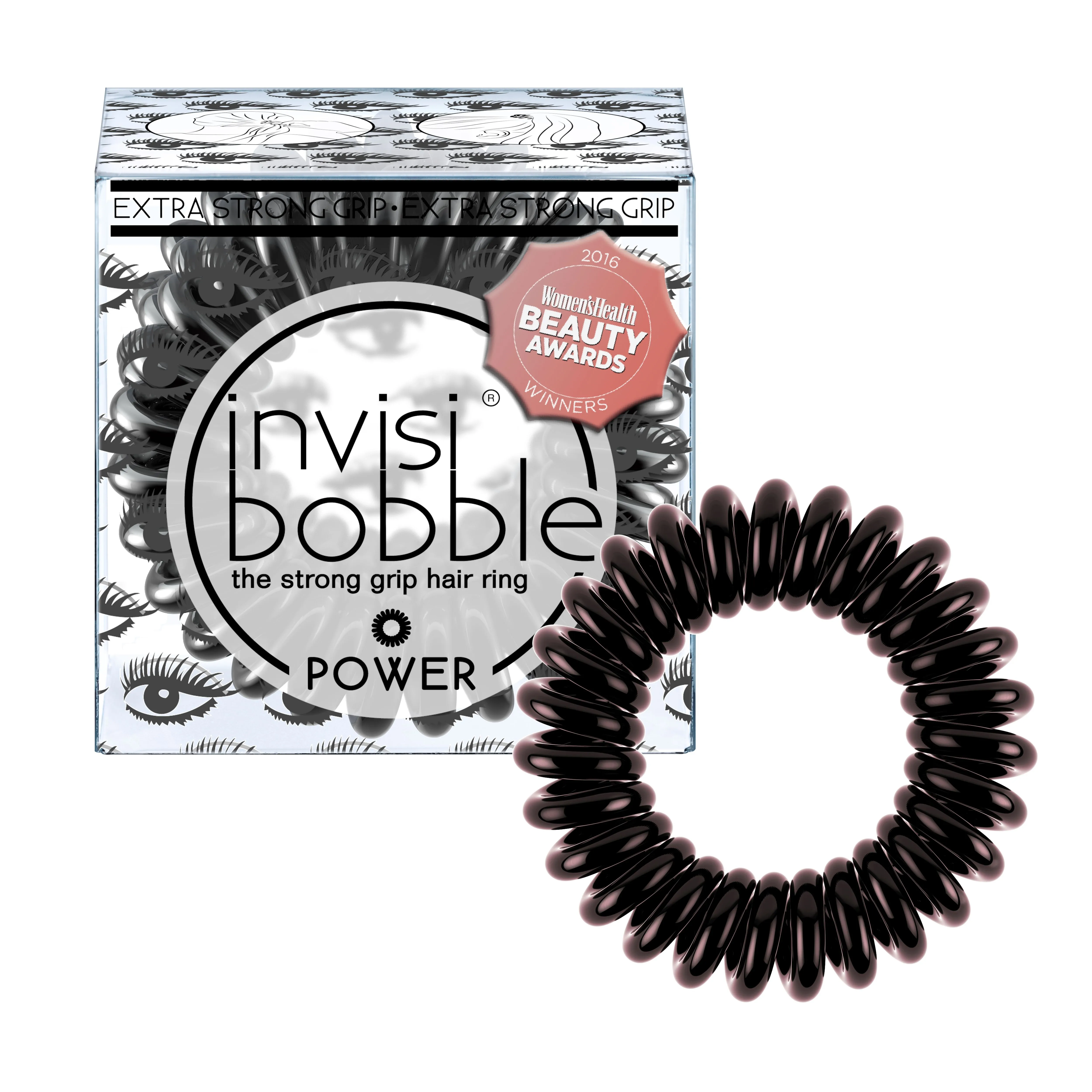 Invisibobble POWER BC Luscious Lashes saténově tmavě hnědá gumička do vlasů 3ks