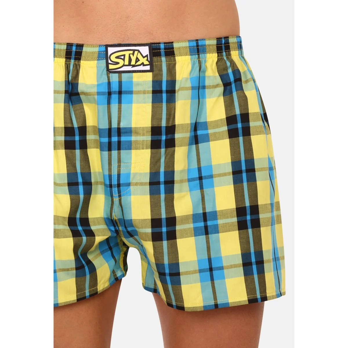 Styx Pánské trenky klasická guma vícebarevné (A933) XL