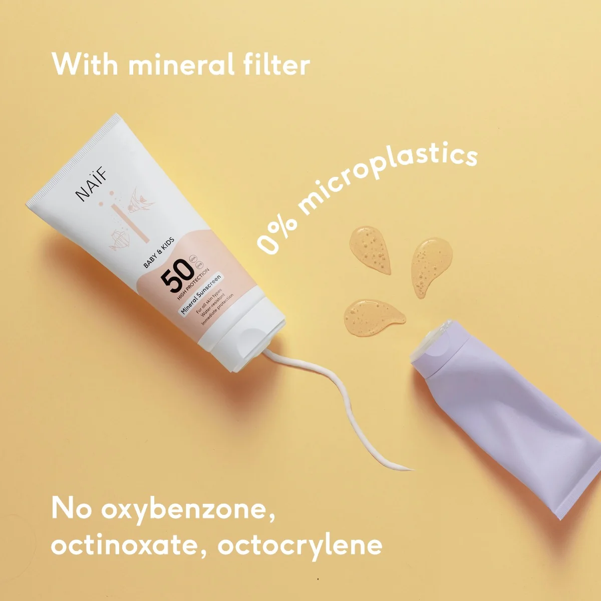 NAIF Ochranný krém na opalování pro děti a miminka SPF50 100 ml