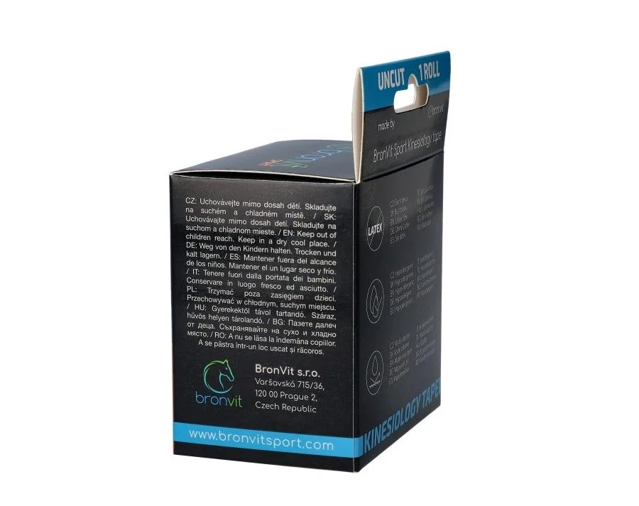 BronVit Sport Kinesio Tape classic 5 cm x 6 m tejpovací páska kávová
