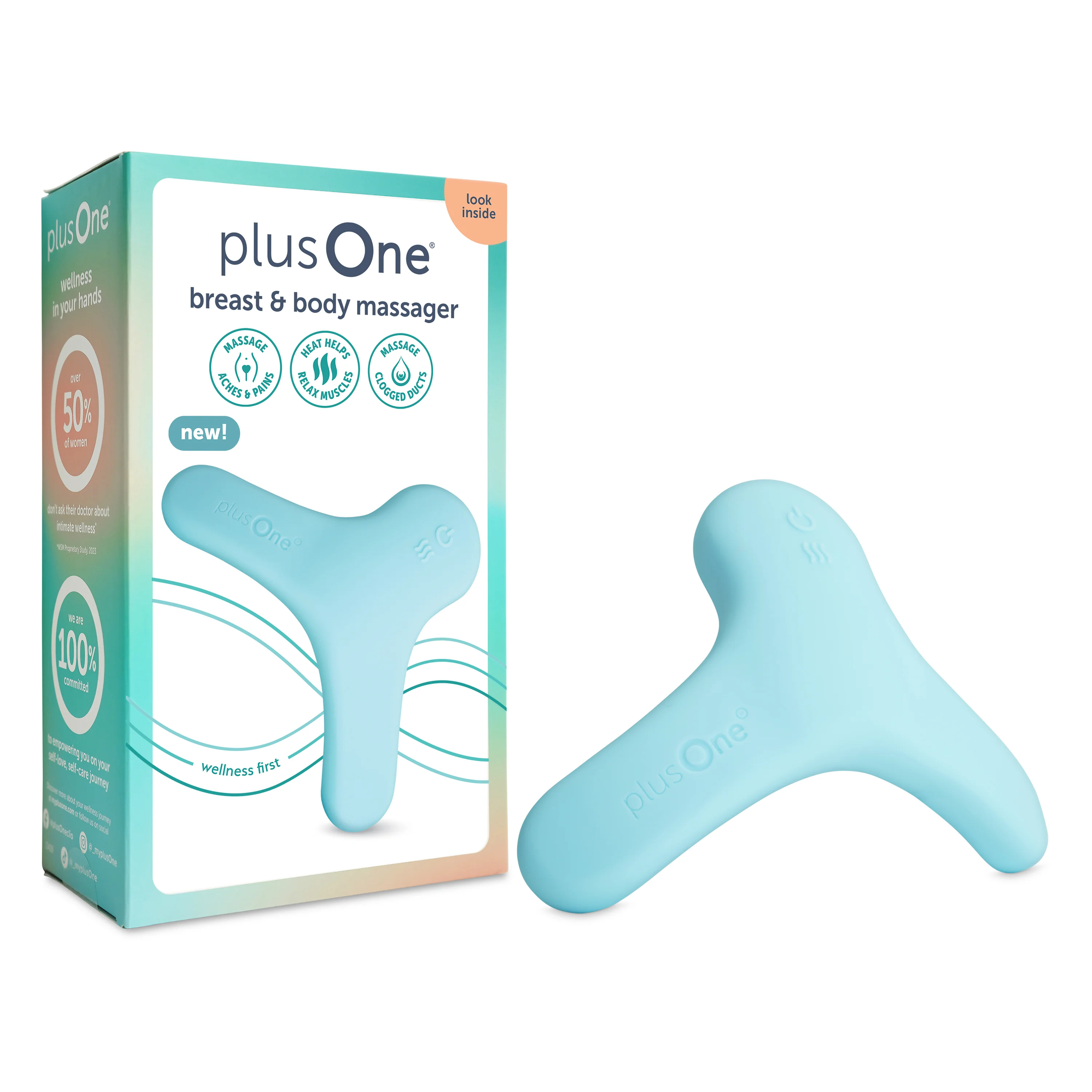 PlusOne Prsní a tělový vibrační masér CareTouch