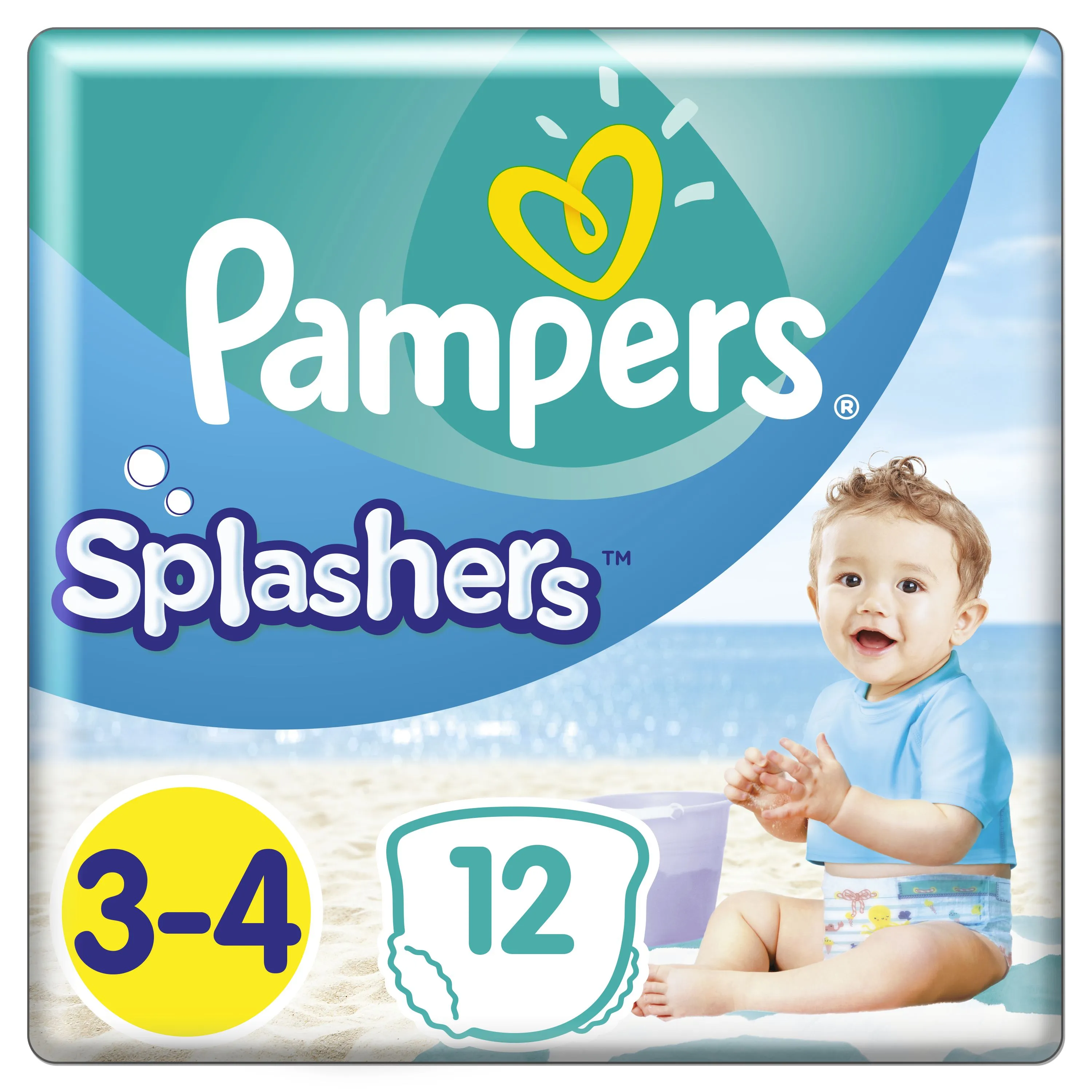 Pampers Splashers vel. 3 Carry Pack 6-11 kg kalhotkové plenky 12 ks