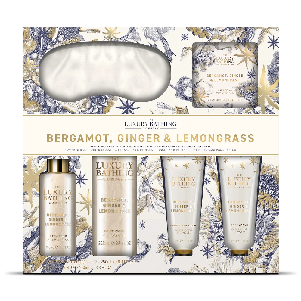 Grace Cole Dárková sada péče o tělo Bergamot, Zázvor & Lemongrass 6 ks