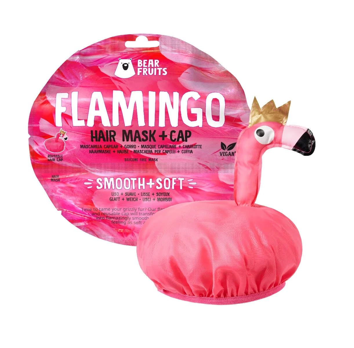 Bear Fruits Flamingo vyhlazující maska na vlasy 20 ml