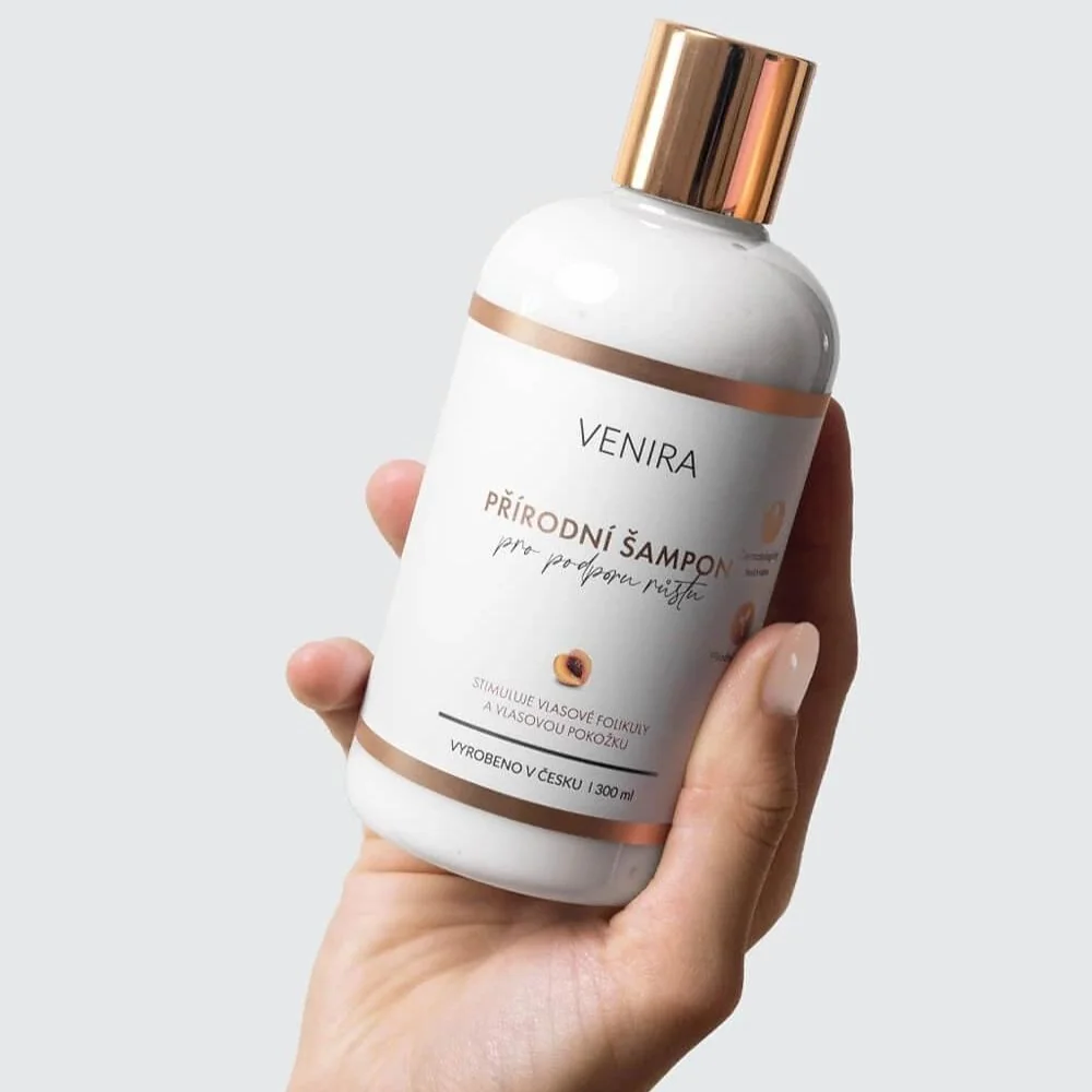 Venira Přírodní šampon pro podporu růstu vlasů meruňka 300 ml