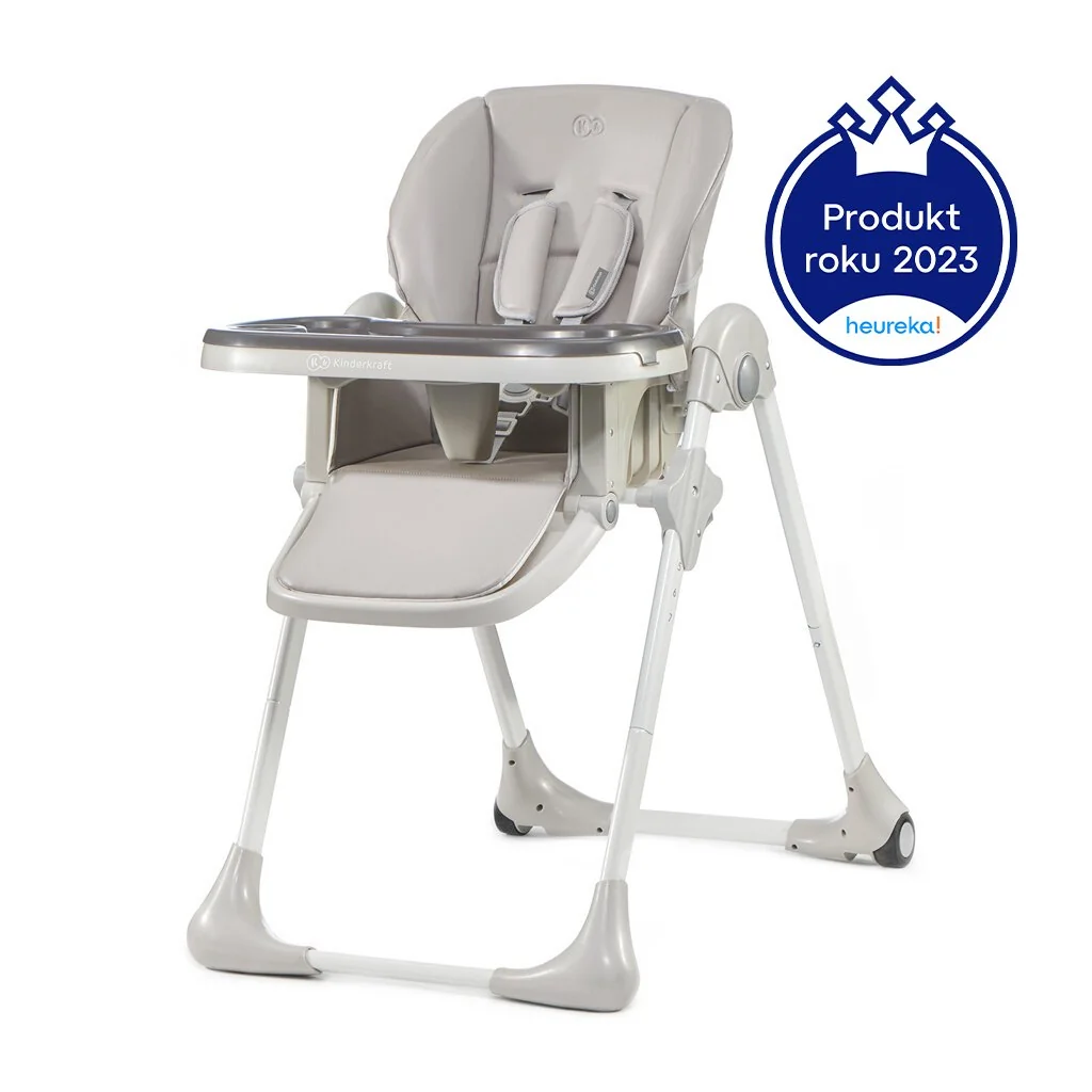 Kinderkraft Židlička jídelní Yummy Grey 
