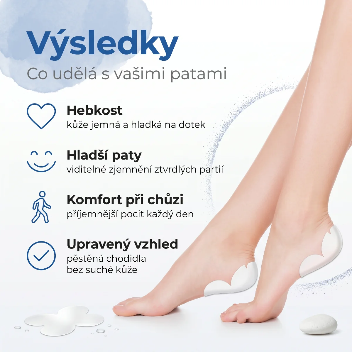 Wooshin Labottach Hydrogelové exfoliační náplasti na paty 2 páry