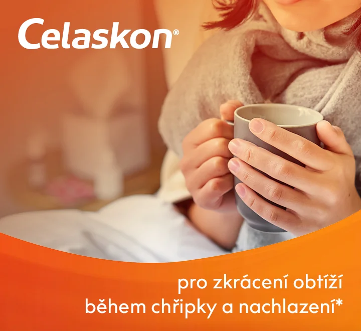 Celaskon. Pro zkrácení obtíží během chřipky a nachlazení. Celaskon. Pro zkrácení obtíží během chřipky a nachlazení.