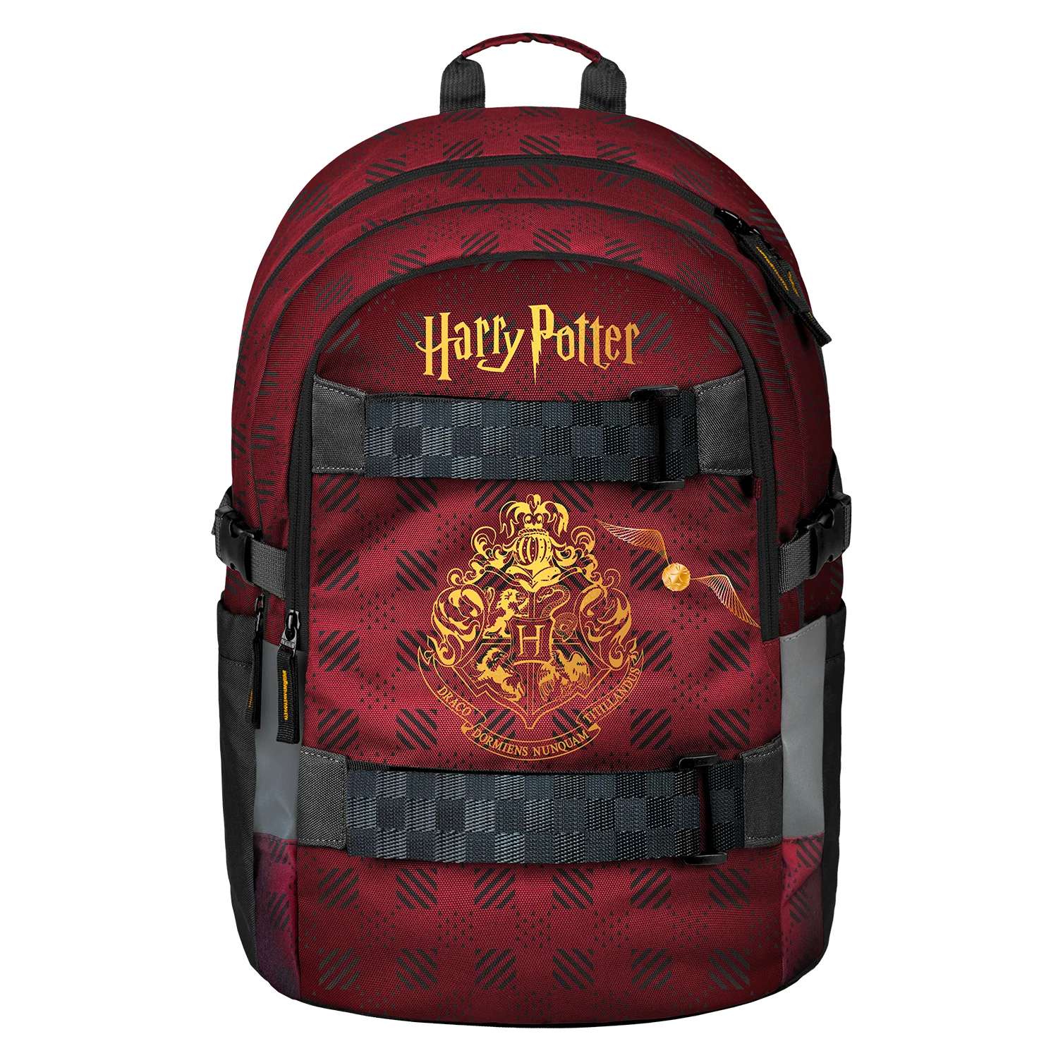 Baagl SET 3 Skate Harry Potter Bradavice vínový: batoh, penál, sáček
