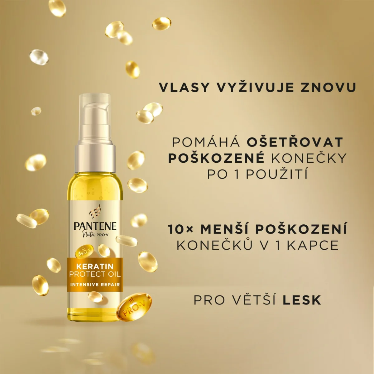 Pantene Pro-V Keratin Protect vlasový olej 100 ml