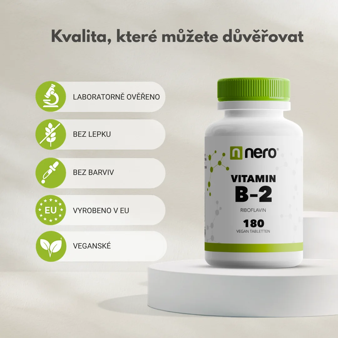 NERO Vitamin B2 Riboflavin 10 mg 180 tablet