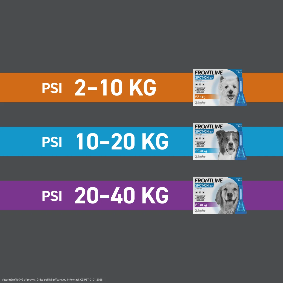 FRONTLINE SPOT-ON pro psy 2–10 kg (S) 3 pipety