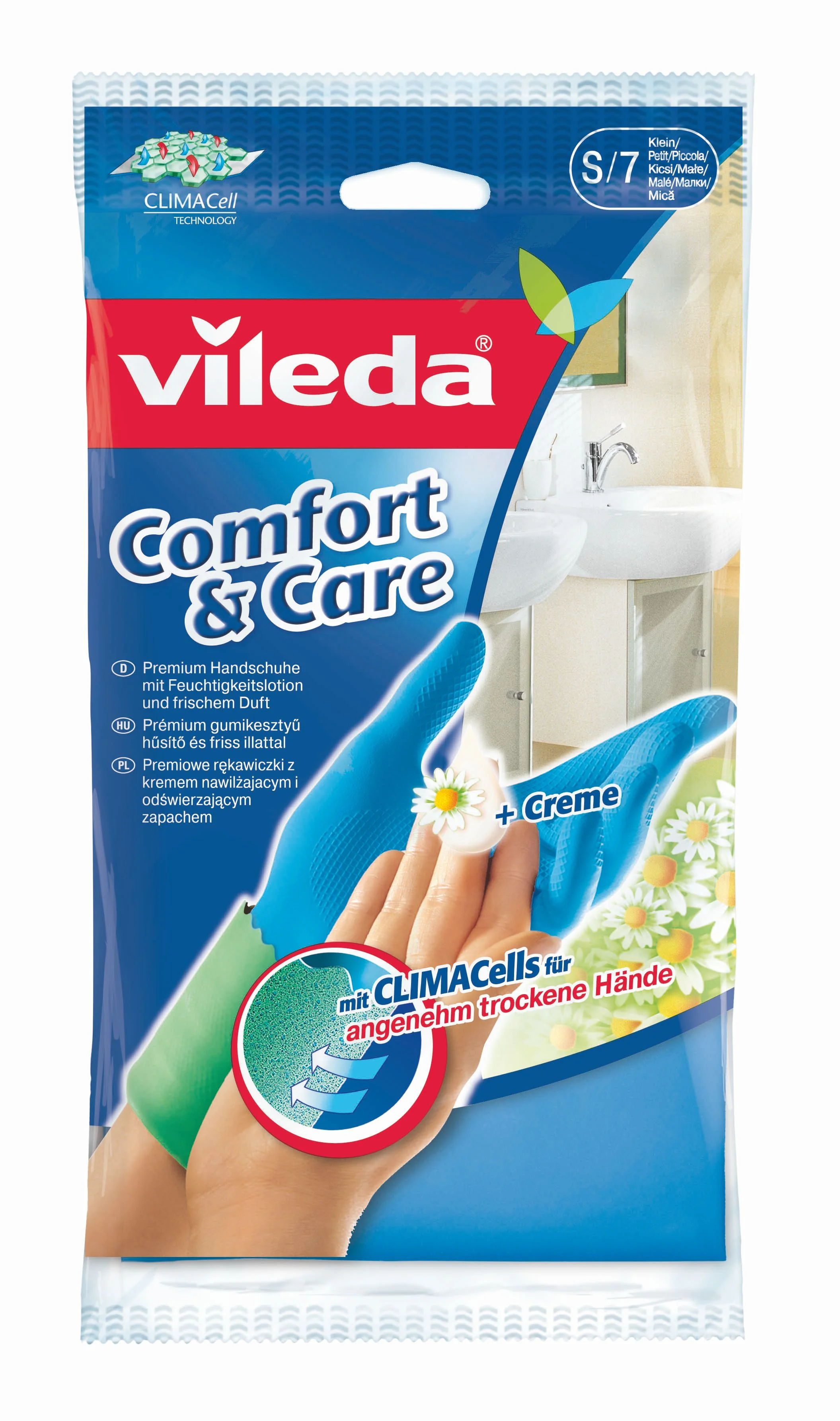 Vileda Comfort&Care vel. S rukavice 1 pár