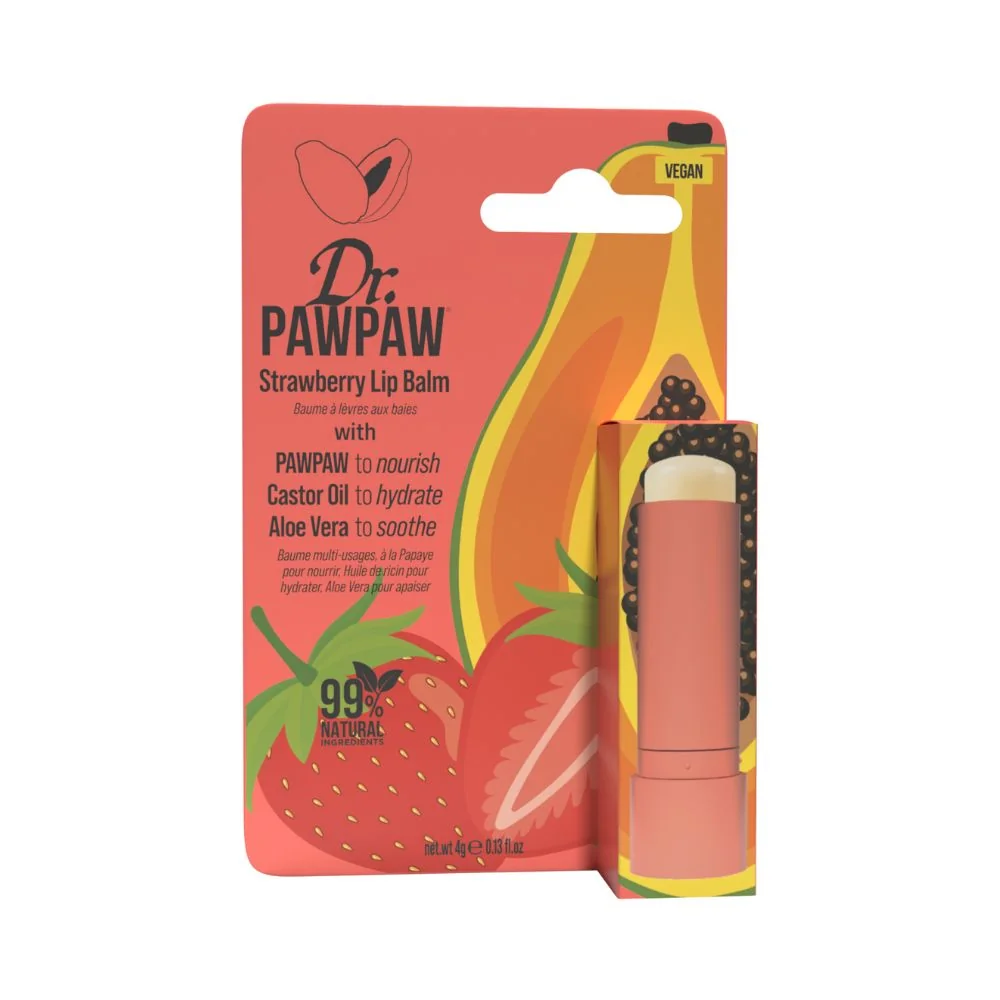 Dr. PAWPAW Twist Up Jahoda balzám na rty 4 g