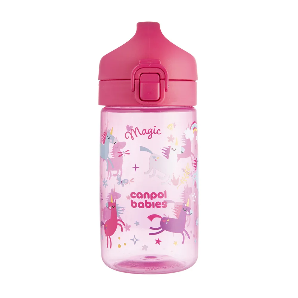 Canpol babies Láhev na vodu pro děti Junior 2,5l+ 400 ml 1 ks růžová