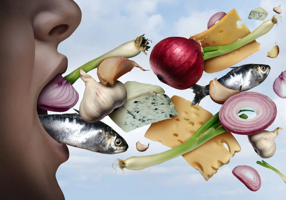 Zápach z úst pomůže odstranit omezení problematických potravin.