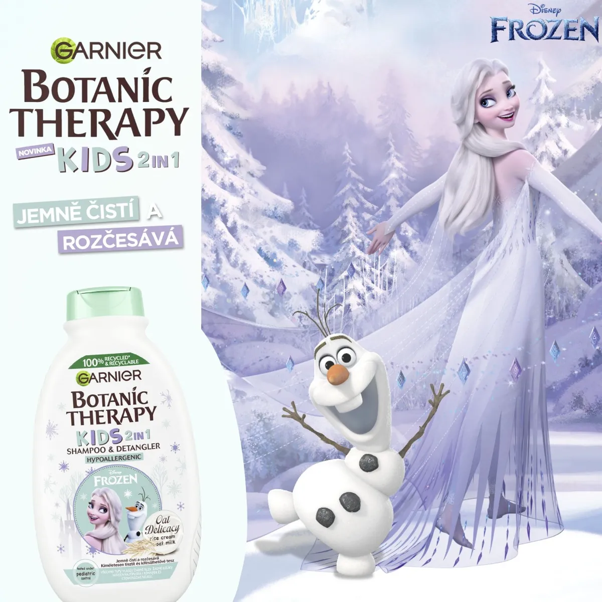 Garnier Botanic Therapy Disney Frozen Kids 2v1 šampon a kondicionér 400 ml