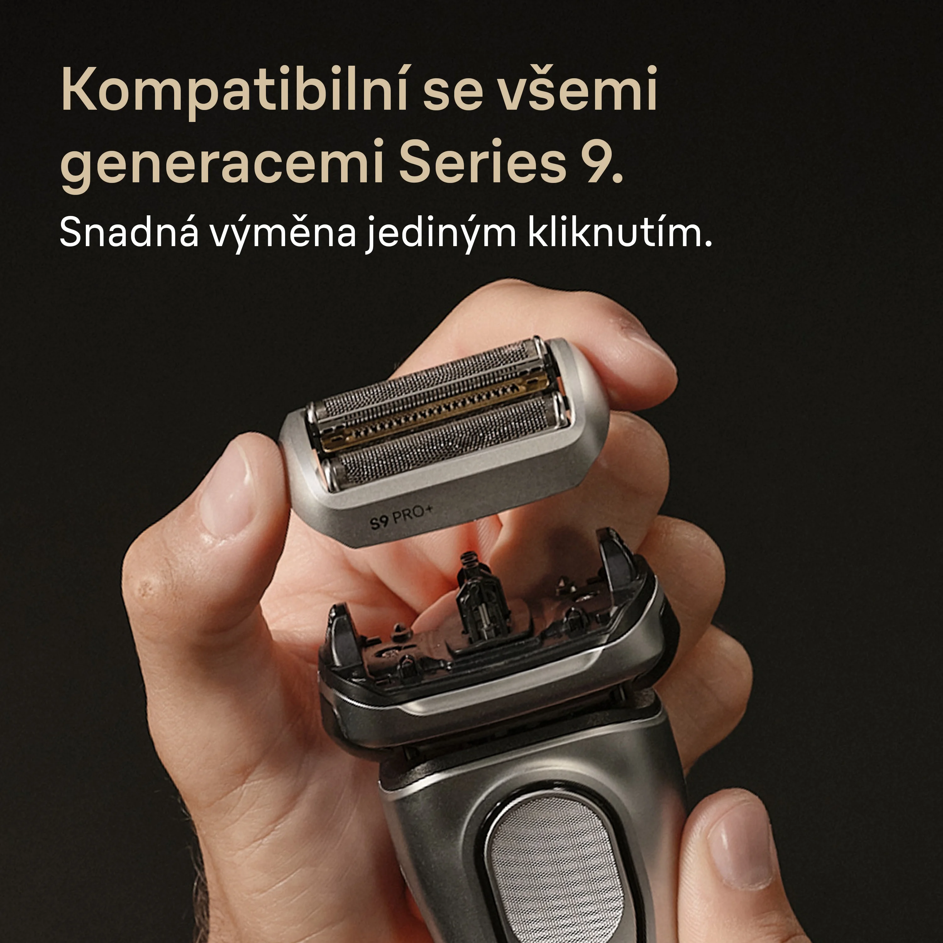 Braun Series 9 PRO+ 96M náhradní hlavice pro elektrický holicí strojek 1 ks stříbrná