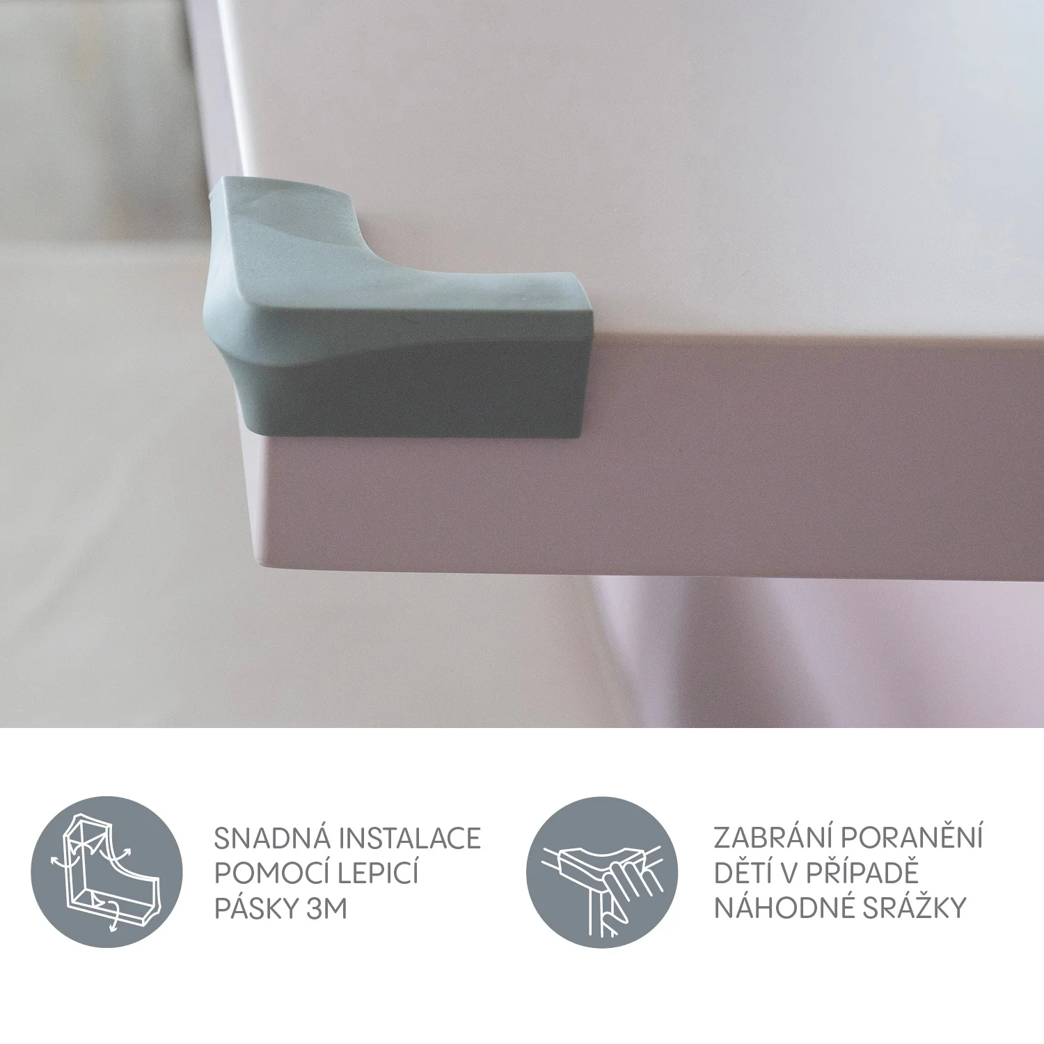 Zopa Gumová ochrana rohů 4ks XL Gumová ochrana rohů 4ks XL, White 1