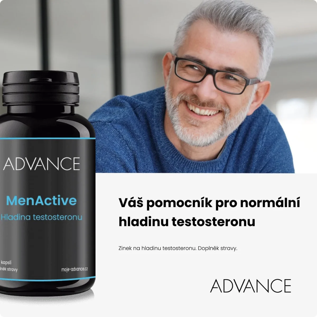 ADVANCE MenActive hladina testosteronu 60 kapslí