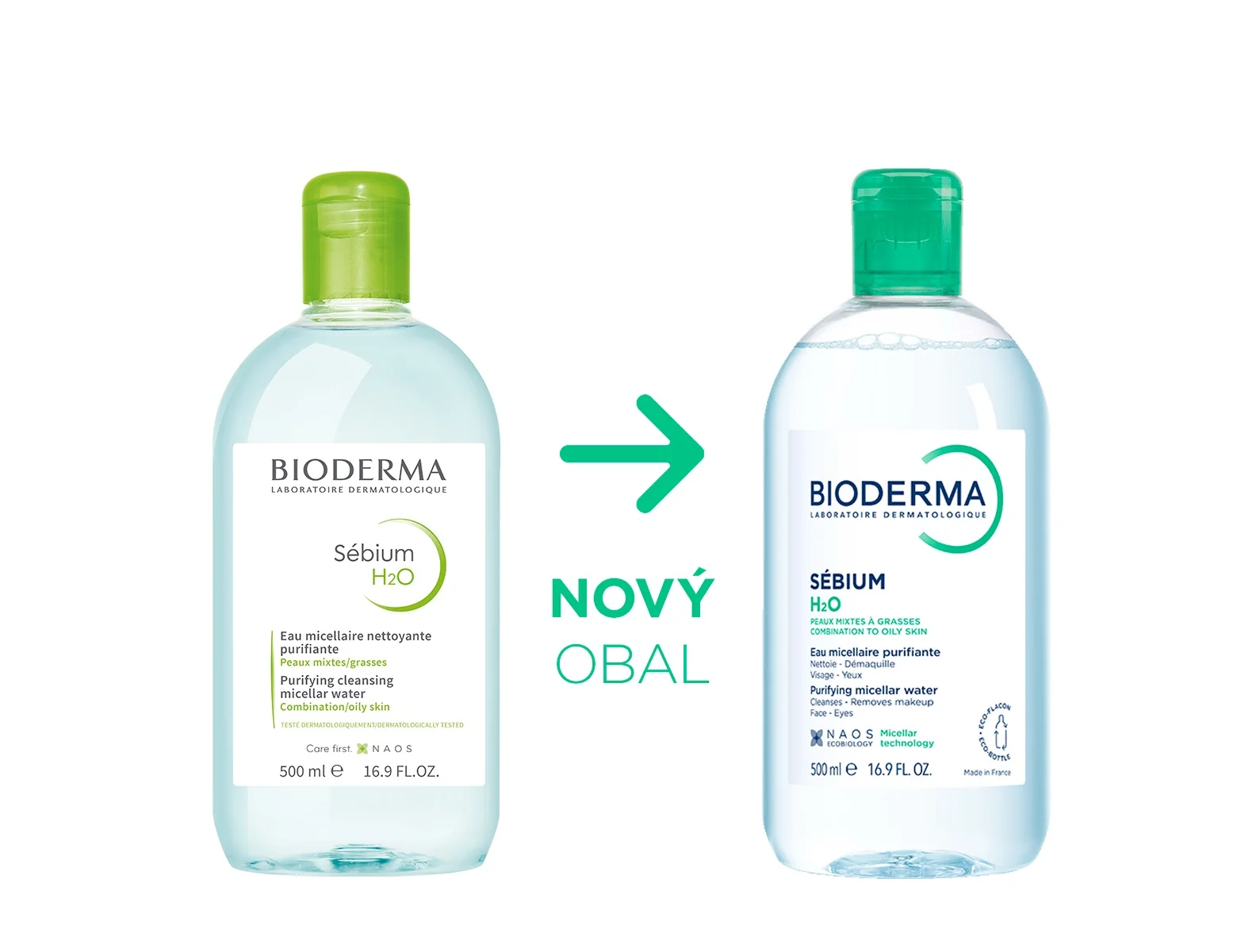BIODERMA Sébium H2O micelární voda 500 ml